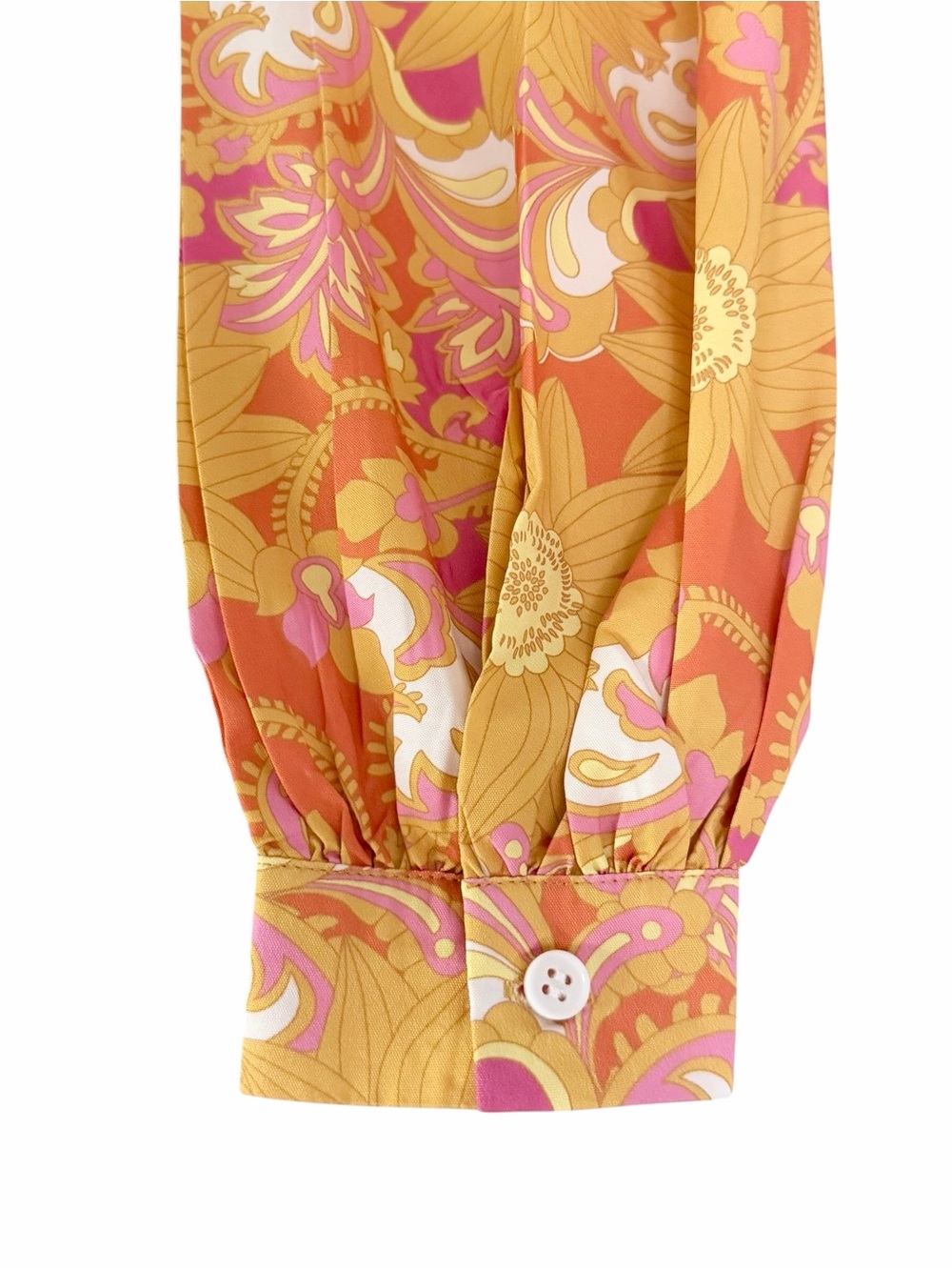 Cider Dress XS Retro Floral Paisley Ruffle Mini - Picture 4 of 9